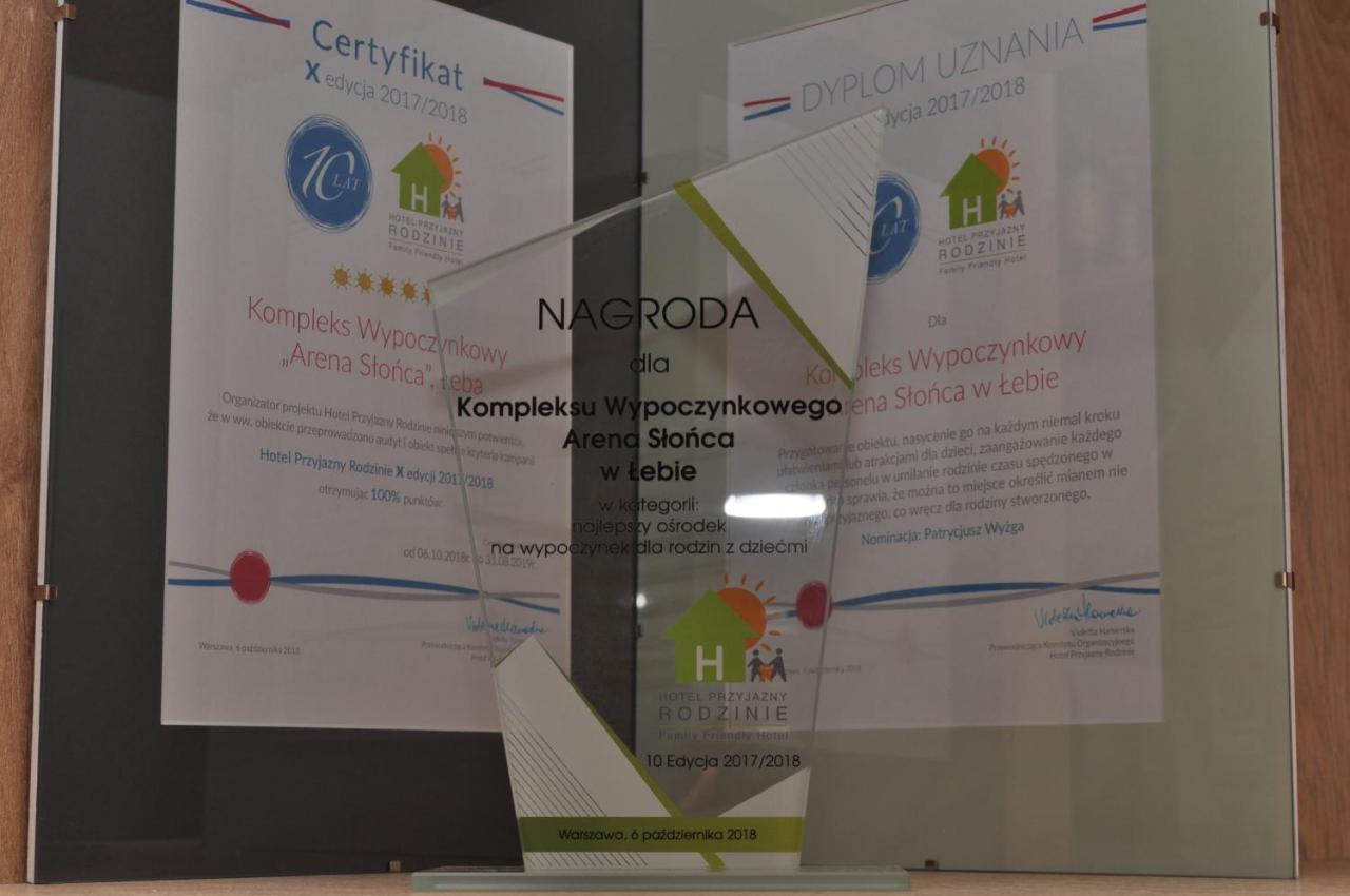 Arena Slonca Hotel Leba Bagian luar foto